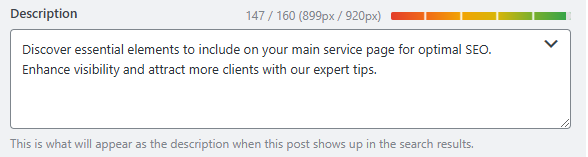meta description