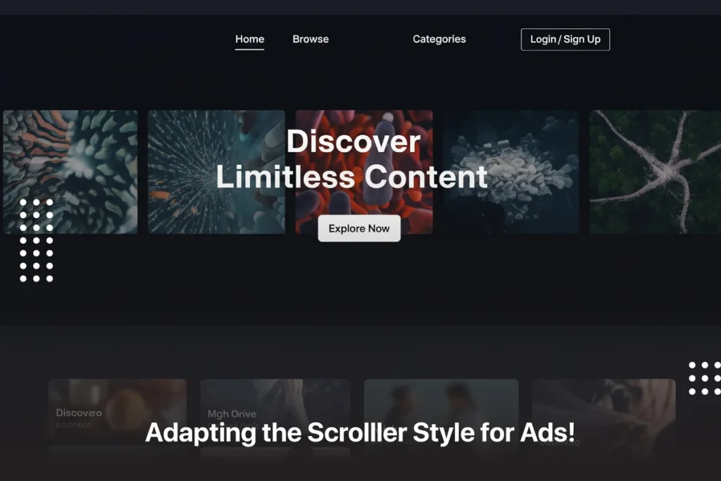 Adapting the Scrolller style for ads by Branxify