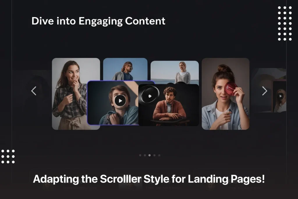 Adapting the Scrolller style for landing pages by Branxify