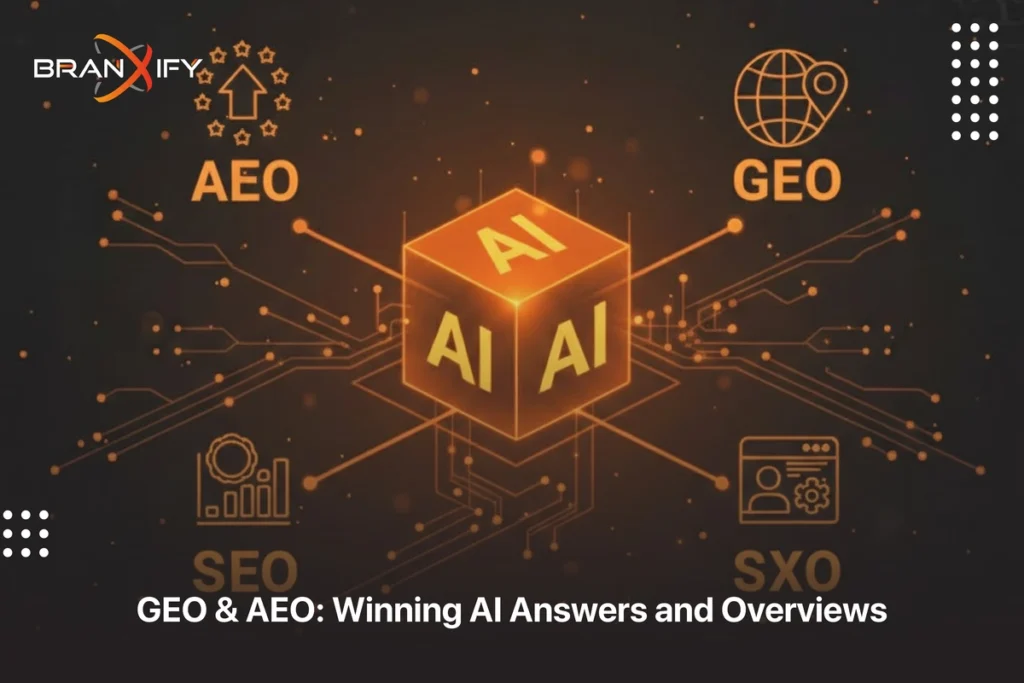 GEO and AEO strategies for winning AI answers and Overviews by Branxify