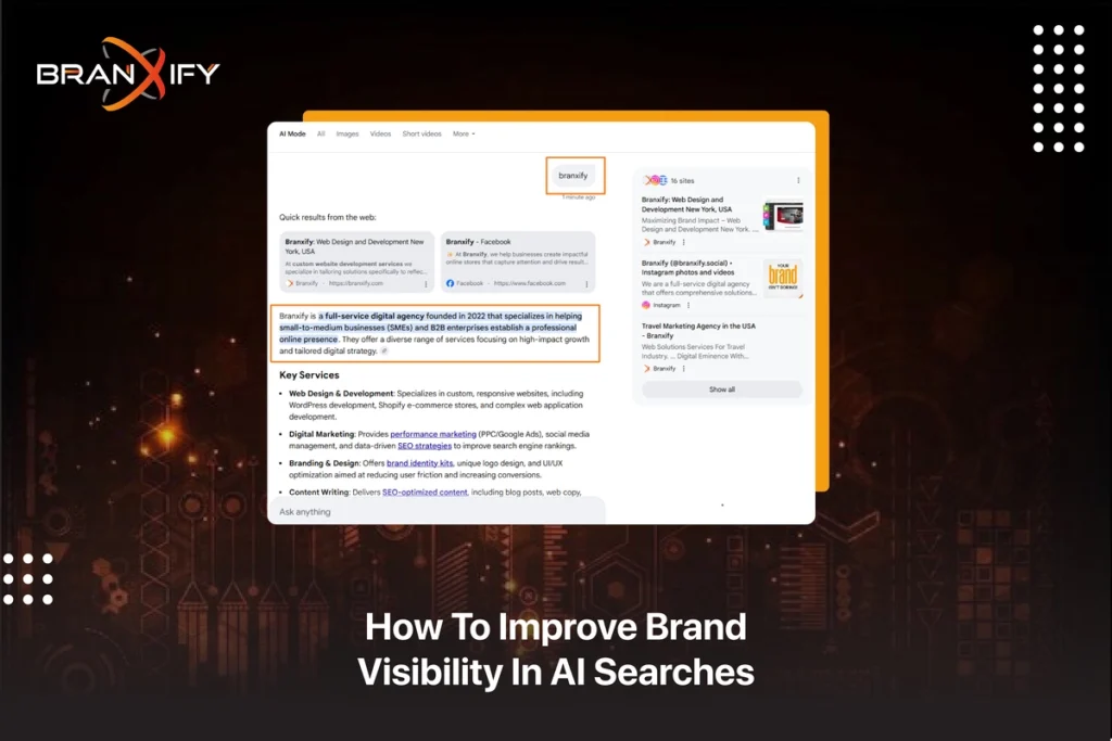 How to improve brand visibility in AI searches by Branxify
