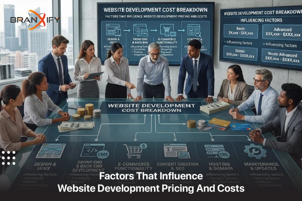 Factors That Influence Website Development Pricing And Costs By Branxify