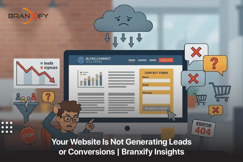 Your Website Is Not Generating Leads or Conversions By Branxify Insights