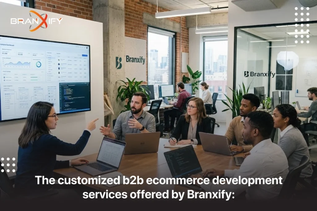 The customized b2b ecommerce development services offered By Branxify