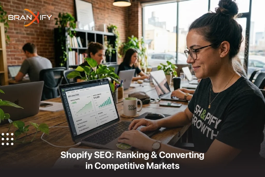Shopify SEO strategies for higher rankings and ecommerce conversions by Branxify