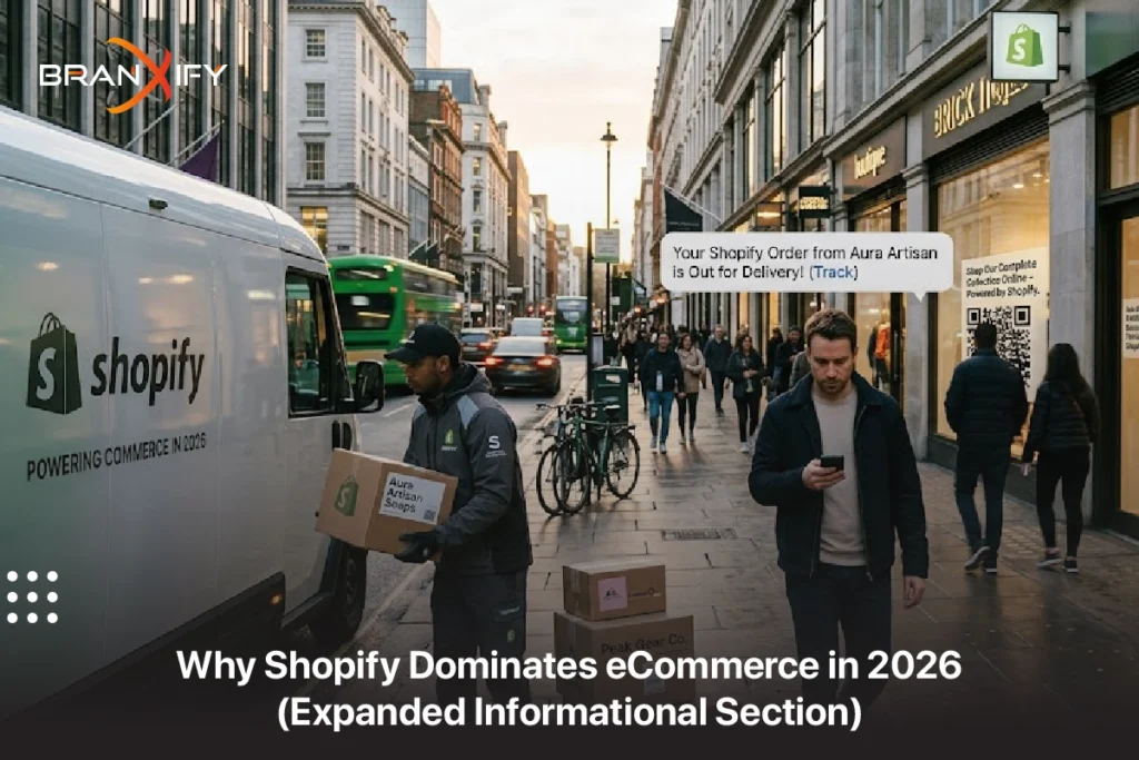 Shopify dominates ecommerce in 2026 with scalable online store solutions by Branxify