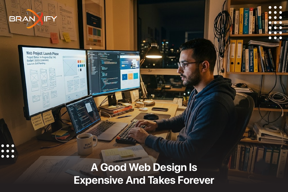 Good Web Design Is Expensive And Takes Forever By Branxify